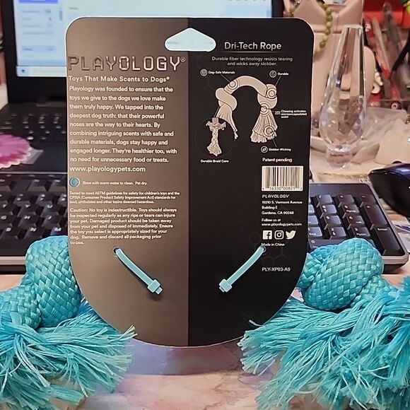 PLAYOLOGY Toys That Makes Scents To Dogs 1 MEDIUM KNOTTED ROPE Chew N… - Picture 6 of 6